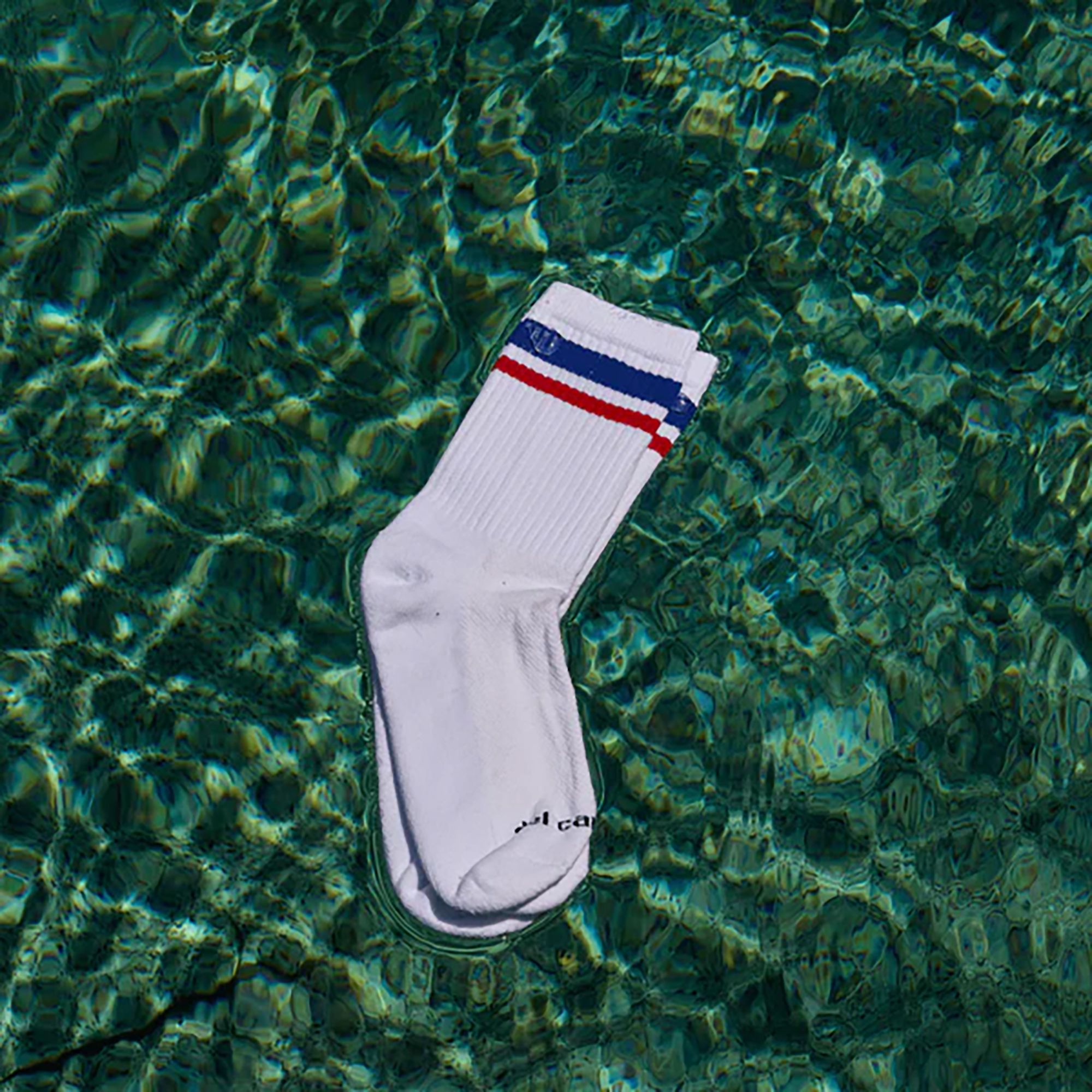 Del Campo Golf Blue And Red Stripe Crew Golf Sock product image