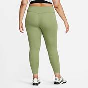 Nike One Luxe Mid-Rise Ribbed Leggings DH3178-010 (PLUS Size 2X