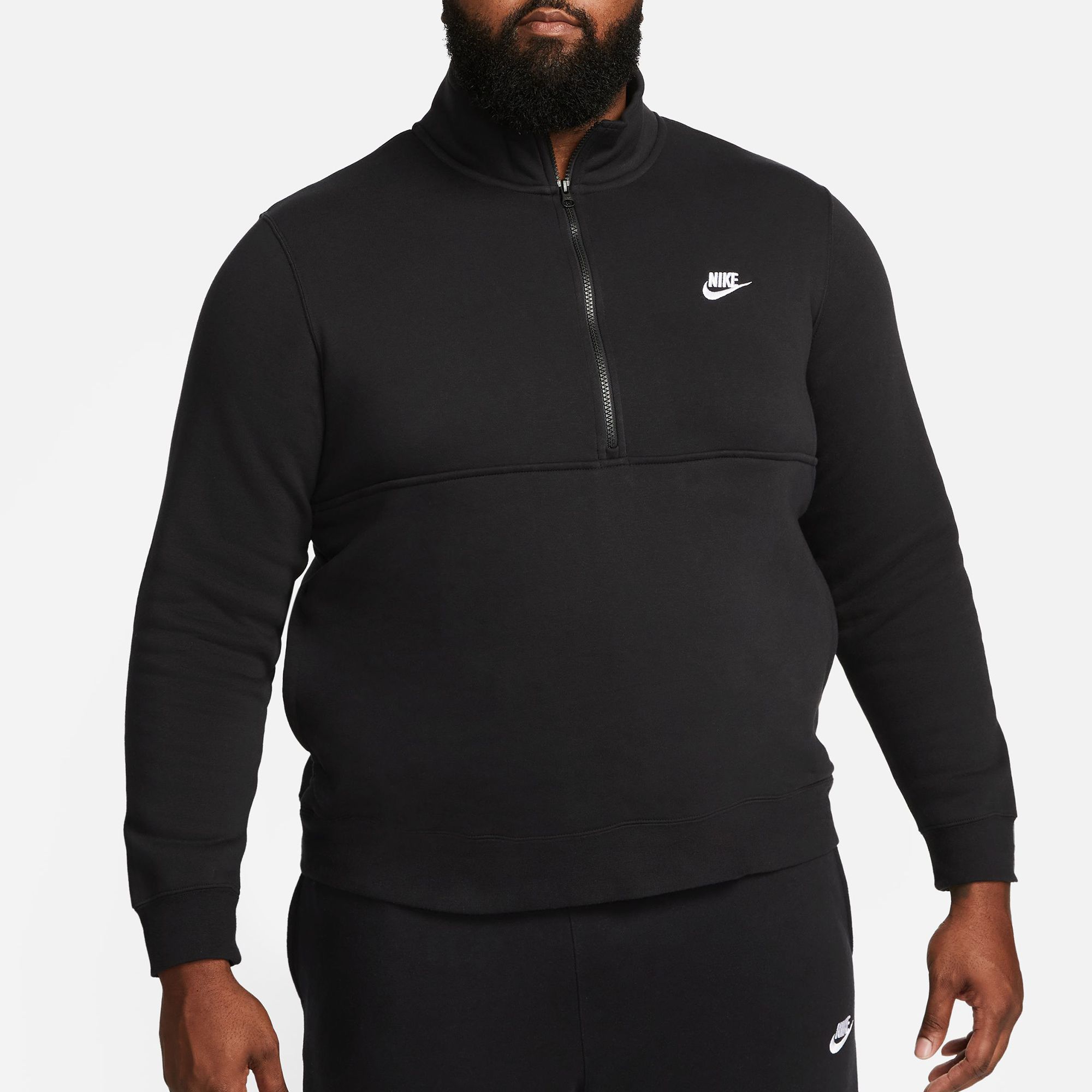 Dick's Sporting Goods Nike Men's Sportswear Club Brushed-Back 1/2 Zip  Pullover Sweatshirt