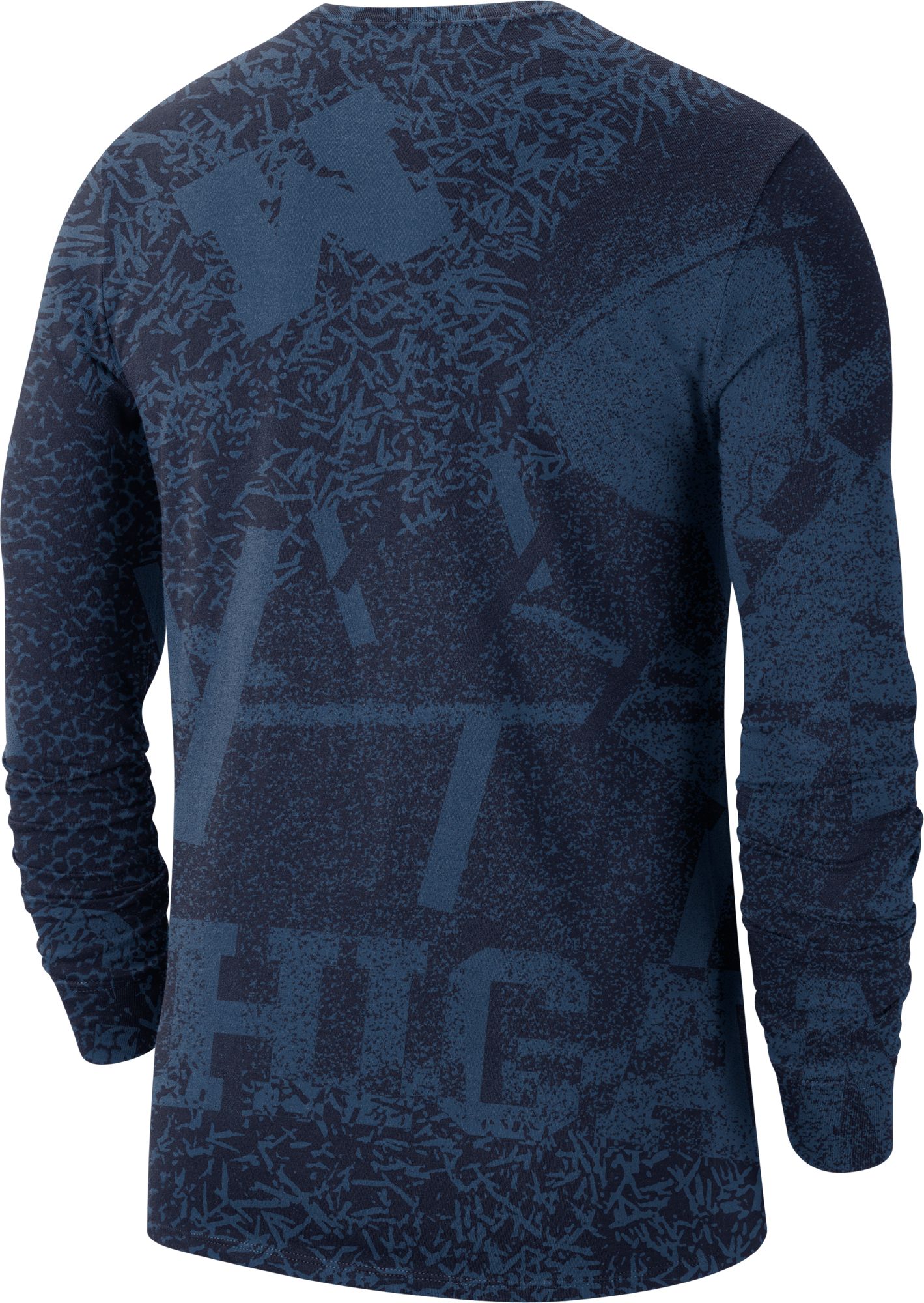 Jordan Men's Michigan Wolverines Blue Football Team Issue Practice Long Sleeve T-Shirt product image