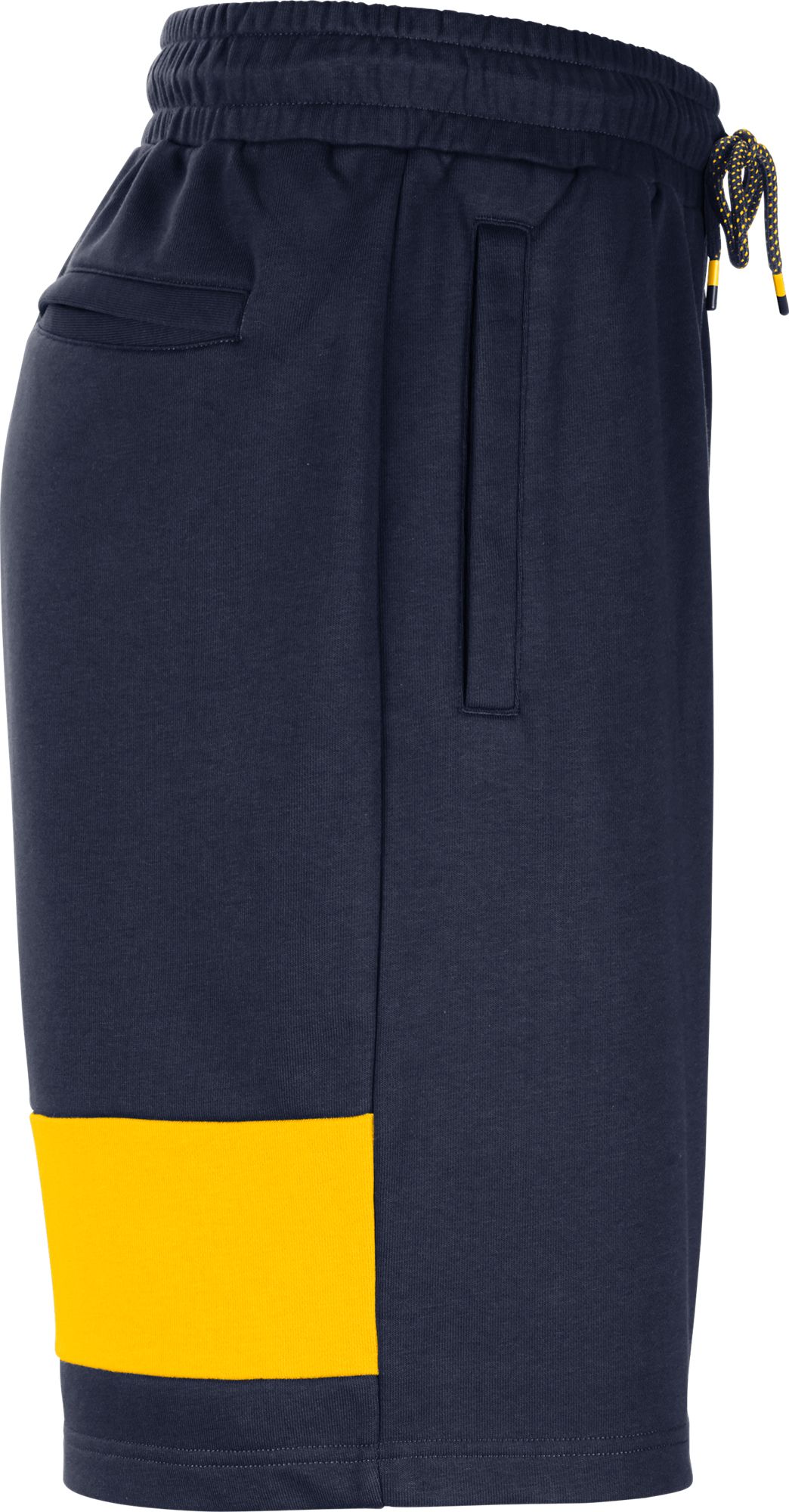 Jordan Men's Michigan Wolverines Blue Football Team Issue Fleece Practice Shorts product image