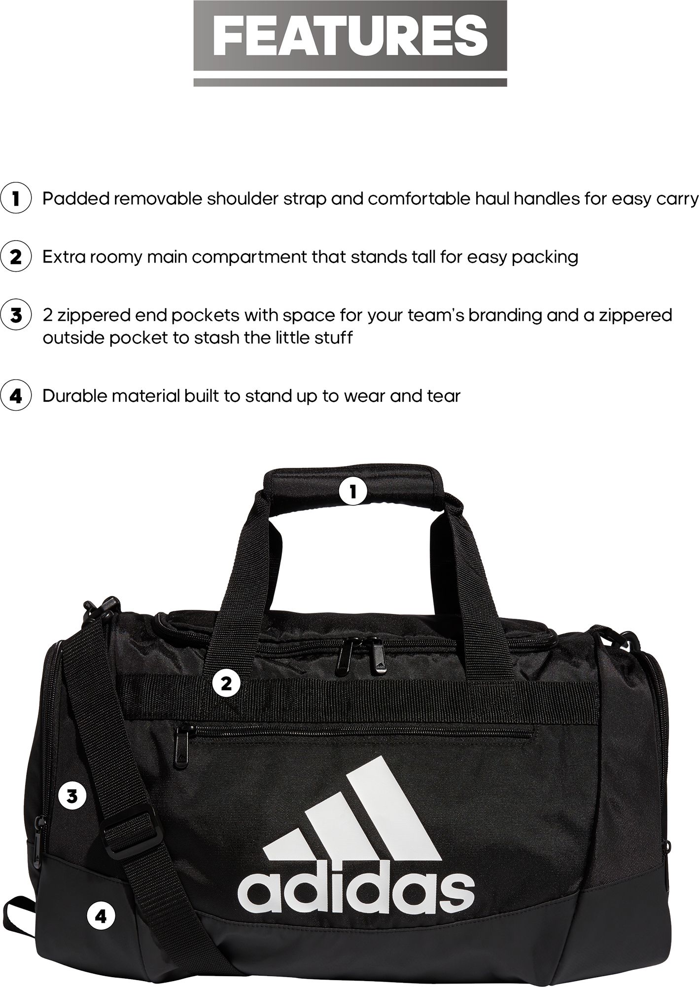 adidas Defender VI Small Duffel Bag product image