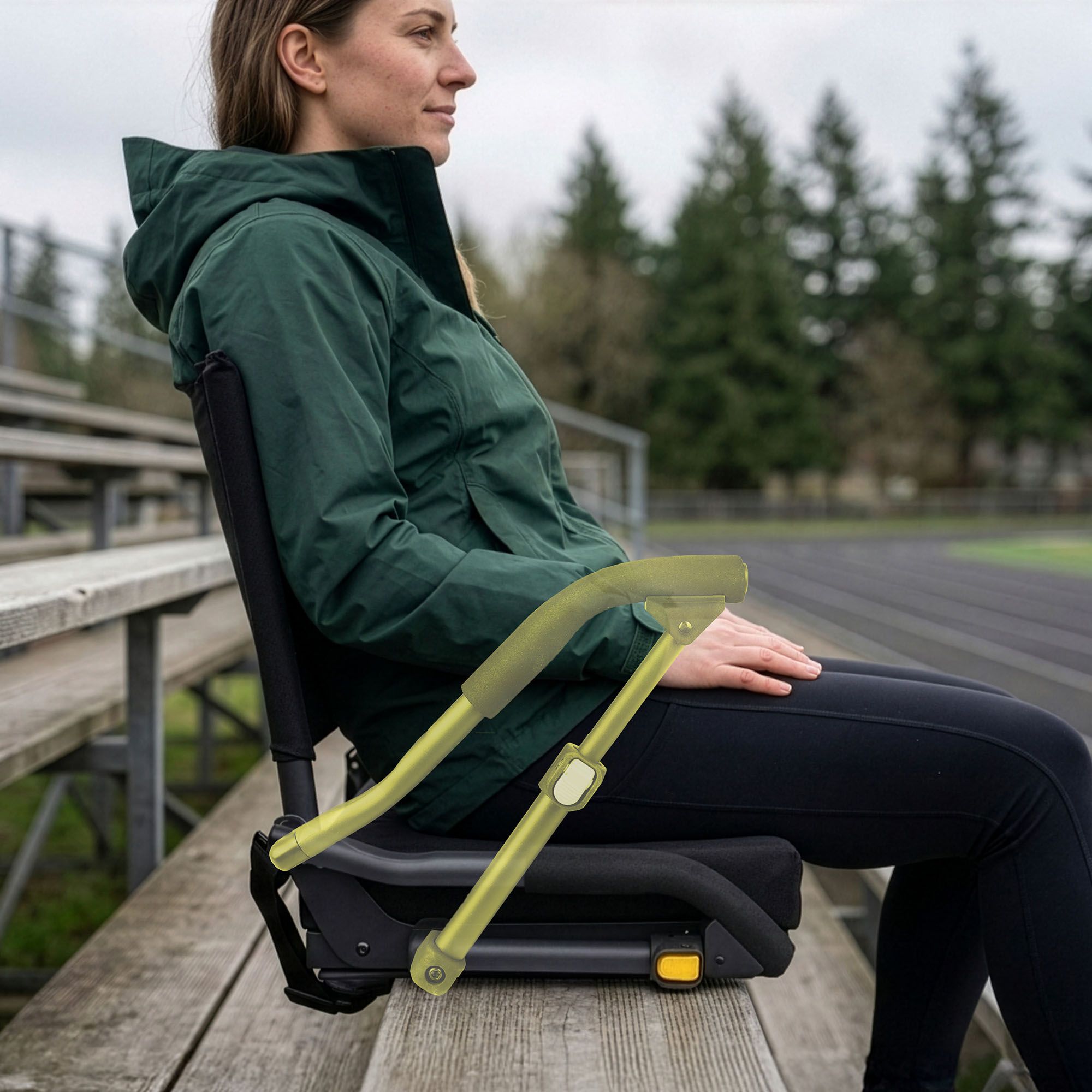 Cascade Mountain Tech Defender Pro Padded Stadium Seat with Stowable Armrests product image