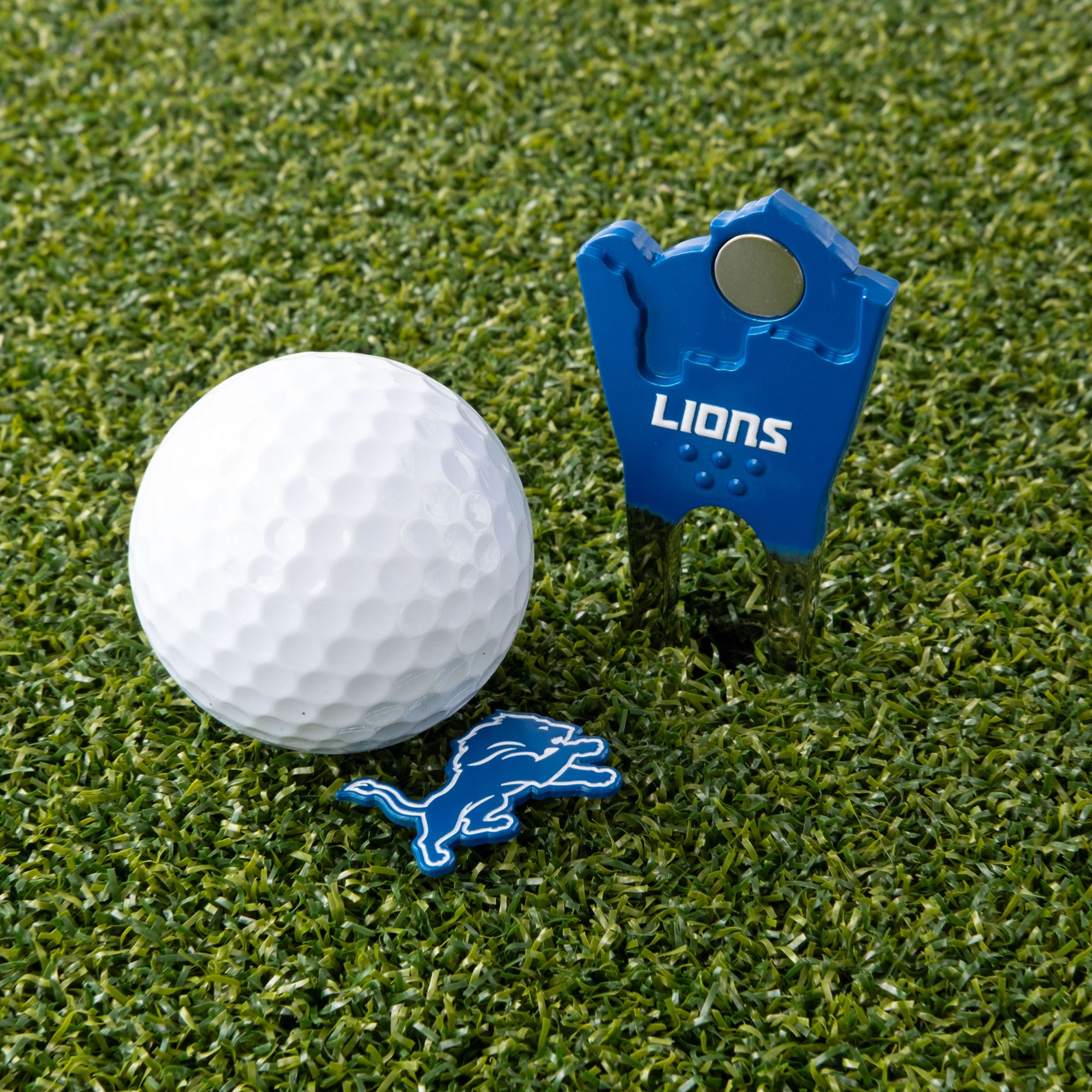 CMC Design Detroit Lions Divot Tool with Custom Shaped Removable Marker product image
