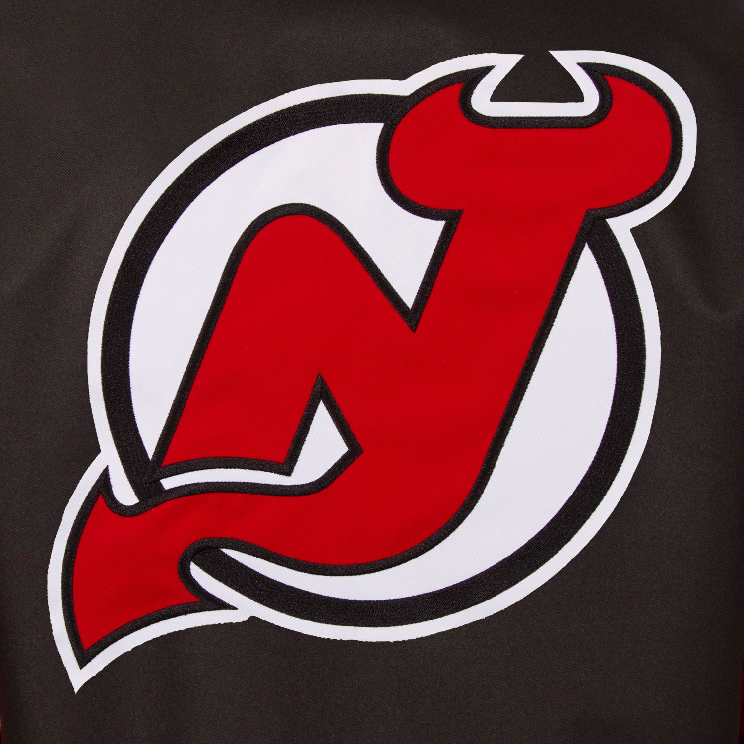 JH Design New Jersey Devils Black Polyester Twill Jacket