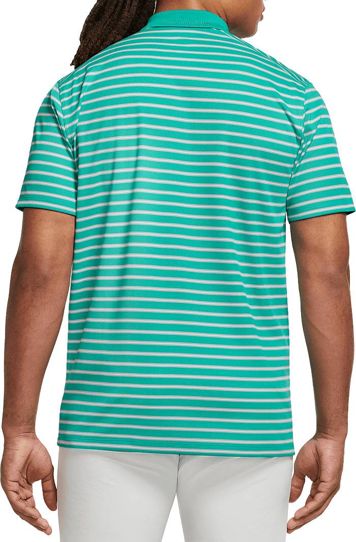 Nike, Shirts, Atlanta Braves Nike Golf Tour Performance Drifit Striped  Polo Medium