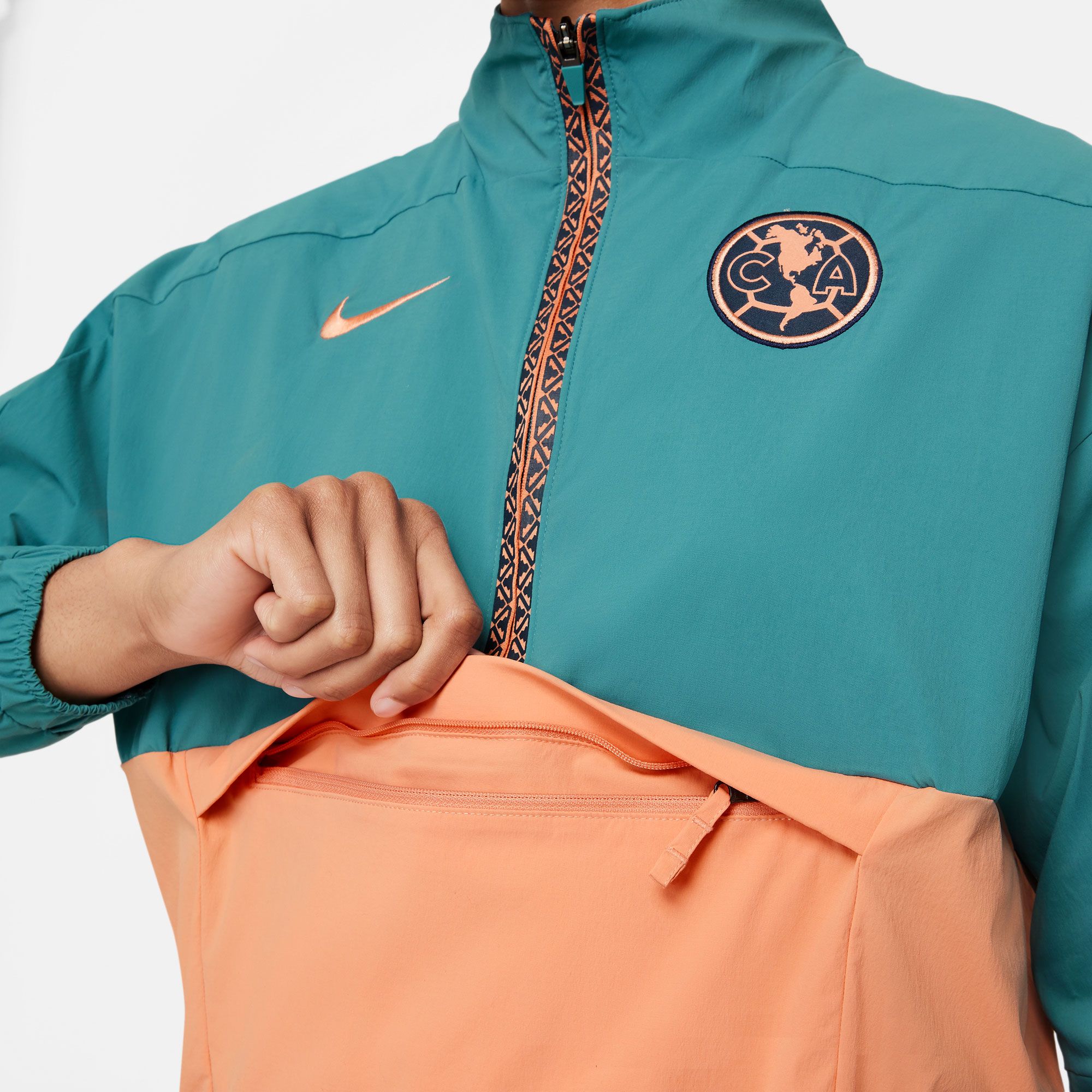 Nike Women's Club America Green Quarter-Zip Pullover Shirt product image