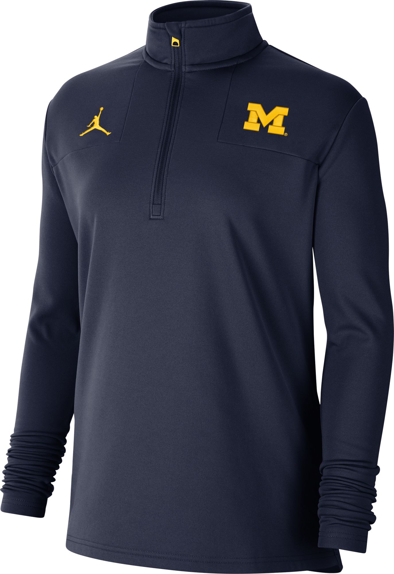 Jordan Women's Michigan Wolverines Blue Team Issue Coaches Half-Zip product image
