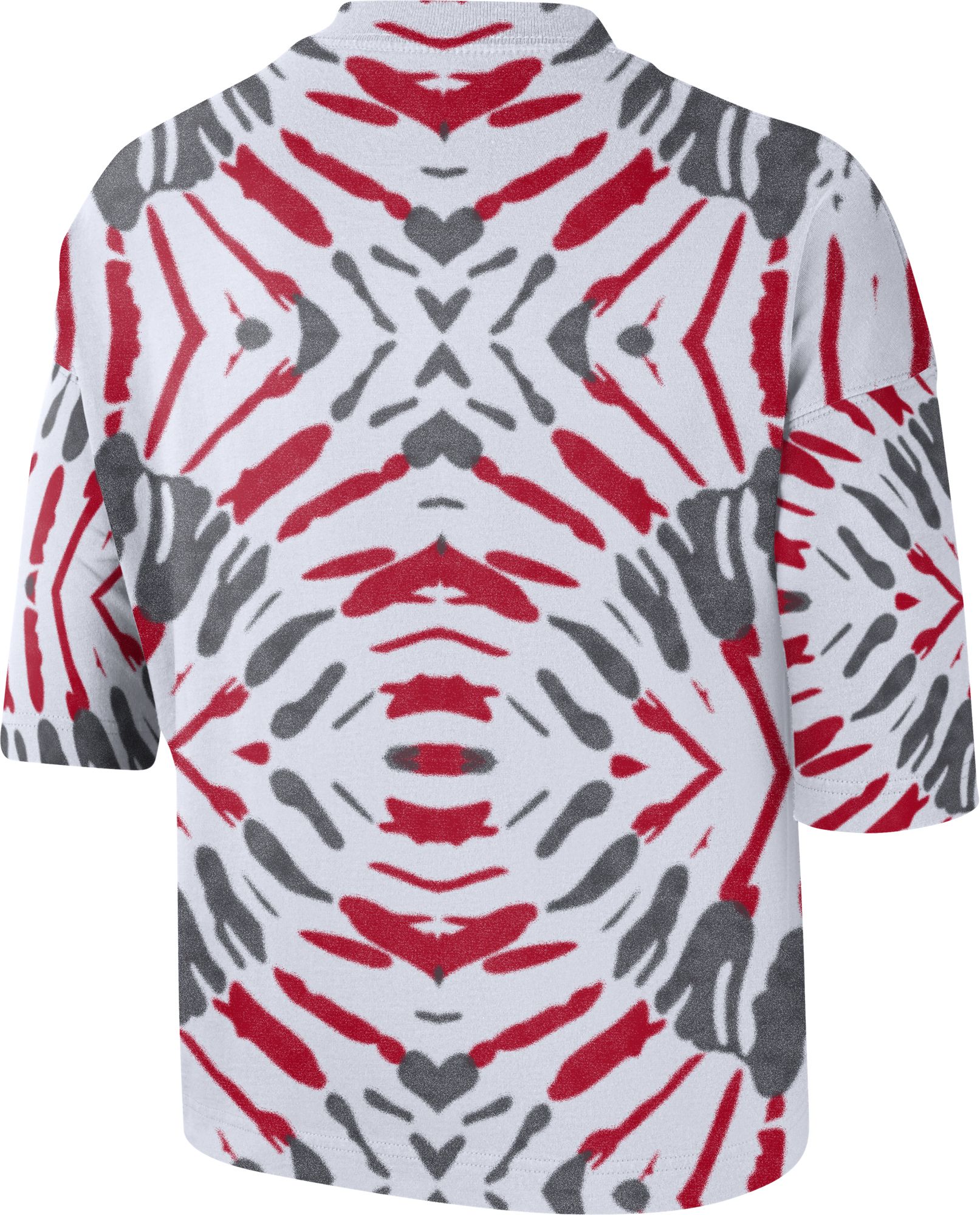 Nike Women's Ohio State Buckeyes White Tie-Dye Boxy Festival T-Shirt product image