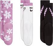 Nike Girls' Everyday Plush Cushion Crew Socks 3 Pack product image