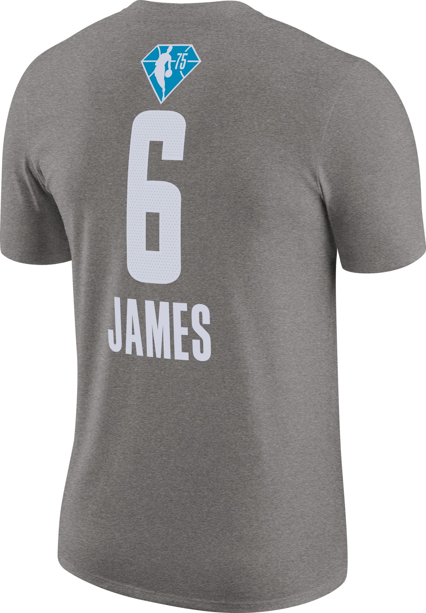Jordan Adult 2022 NBA All-Star Game LeBron James #6 Gray Player T-Shirt product image