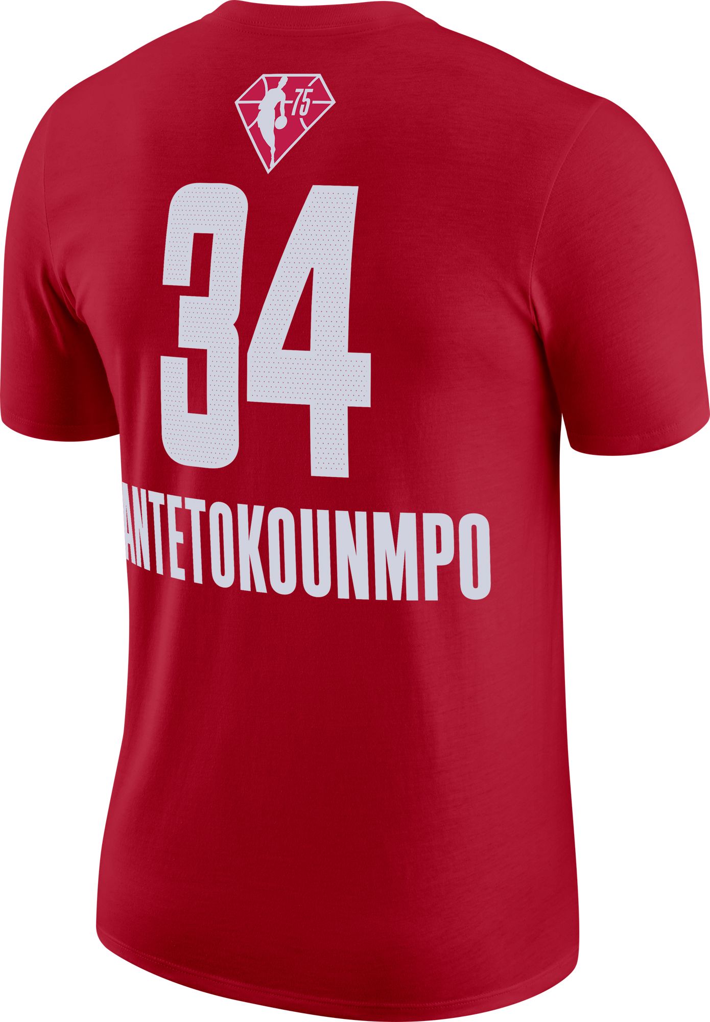 Jordan Adult 2022 NBA All-Star Game Giannis Antetokounmpo #34 Red Player T-Shirt product image