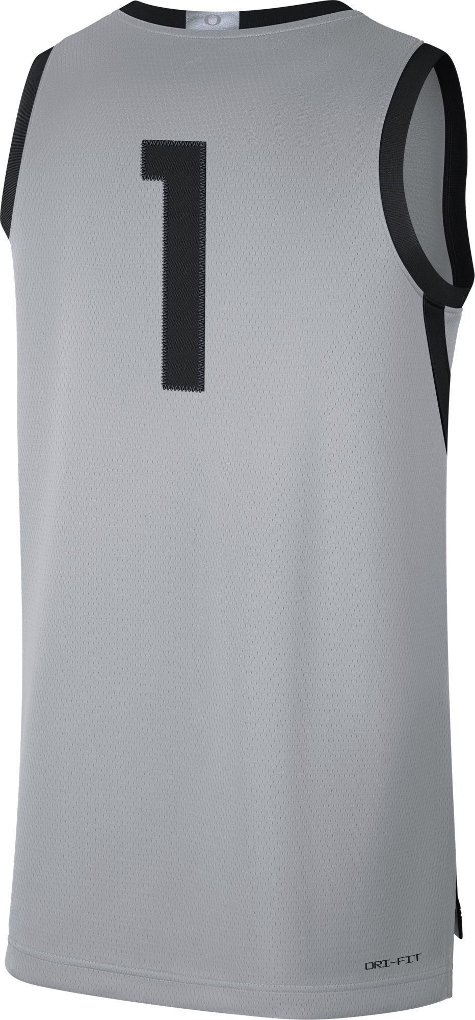 Nike Men's Oregon Ducks #1 Grey Limited Basketball Jersey
