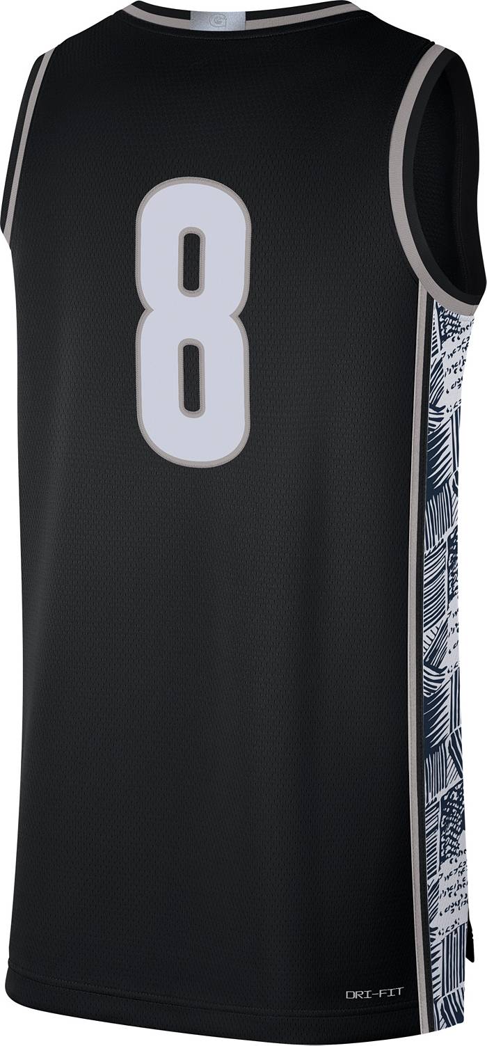 NCAA Basketball Jersey Georgetown Hoyas #3 Allen Iverson Black