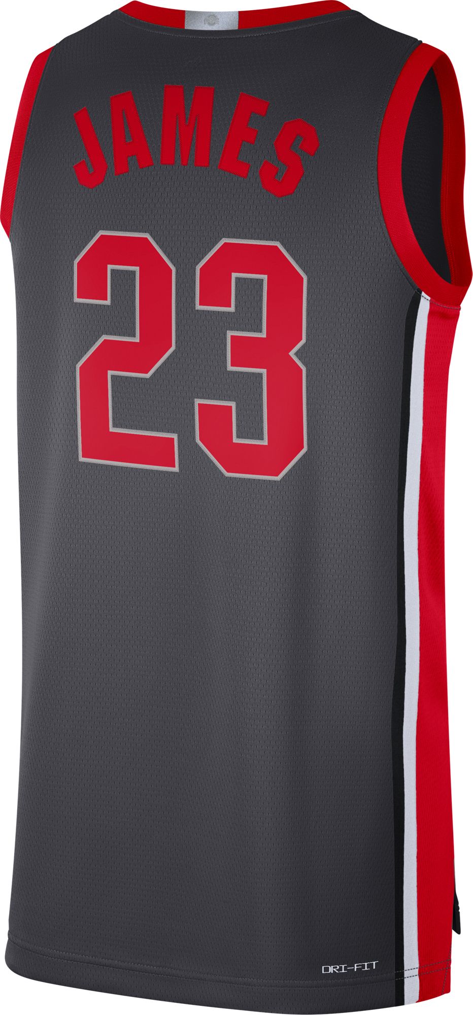 Nike Men's Ohio State Buckeyes LeBron James #23 Gray Limited Basketball Jersey