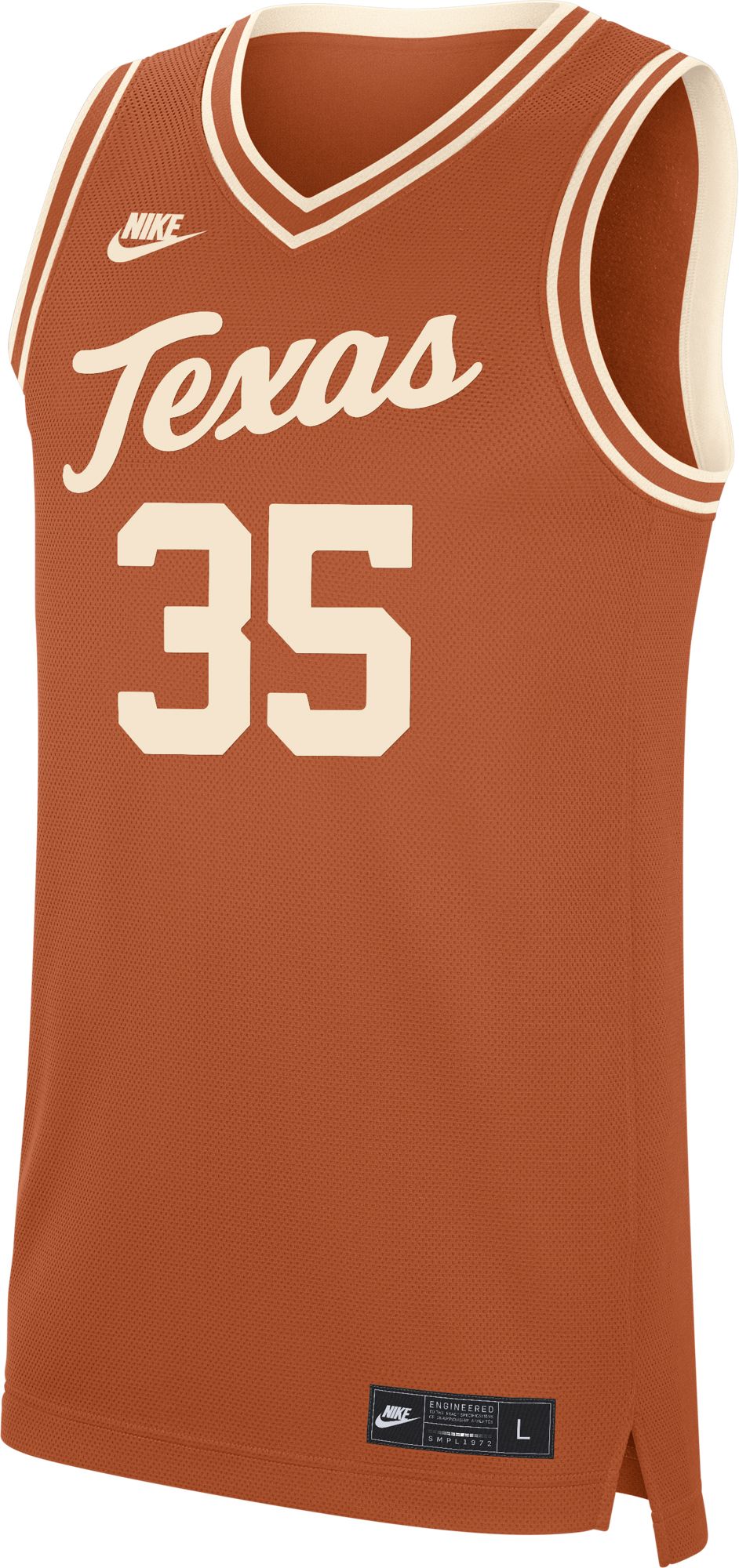 Nike Men's Texas Longhorns Burnt Orange #35 Replica Basketball Jersey product image