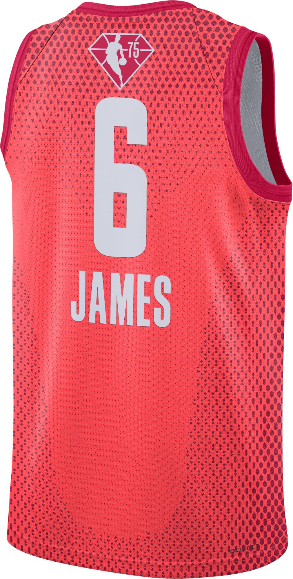 Jordan Adult 2022 NBA All-Star Game LeBron James #6 Red Dri-FIT Swingman Jersey product image