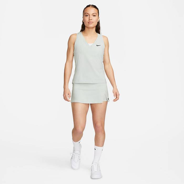 Nike Court Victory Print Women's Tennis Skirt Grey