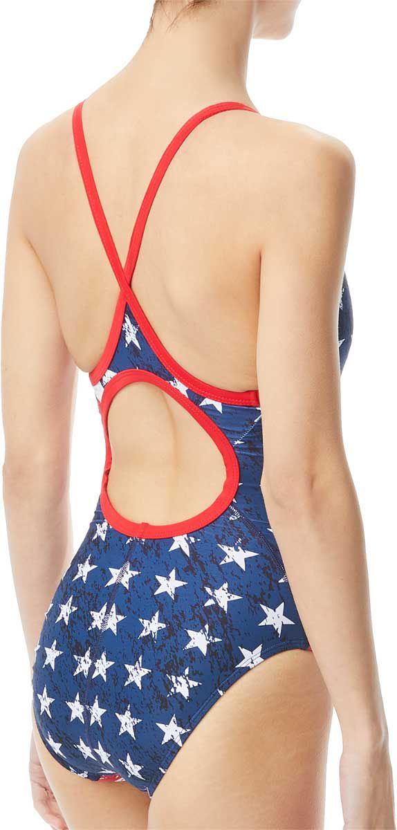 TYR Women's Star Spangled Diamondfit One Piece Swimsuit