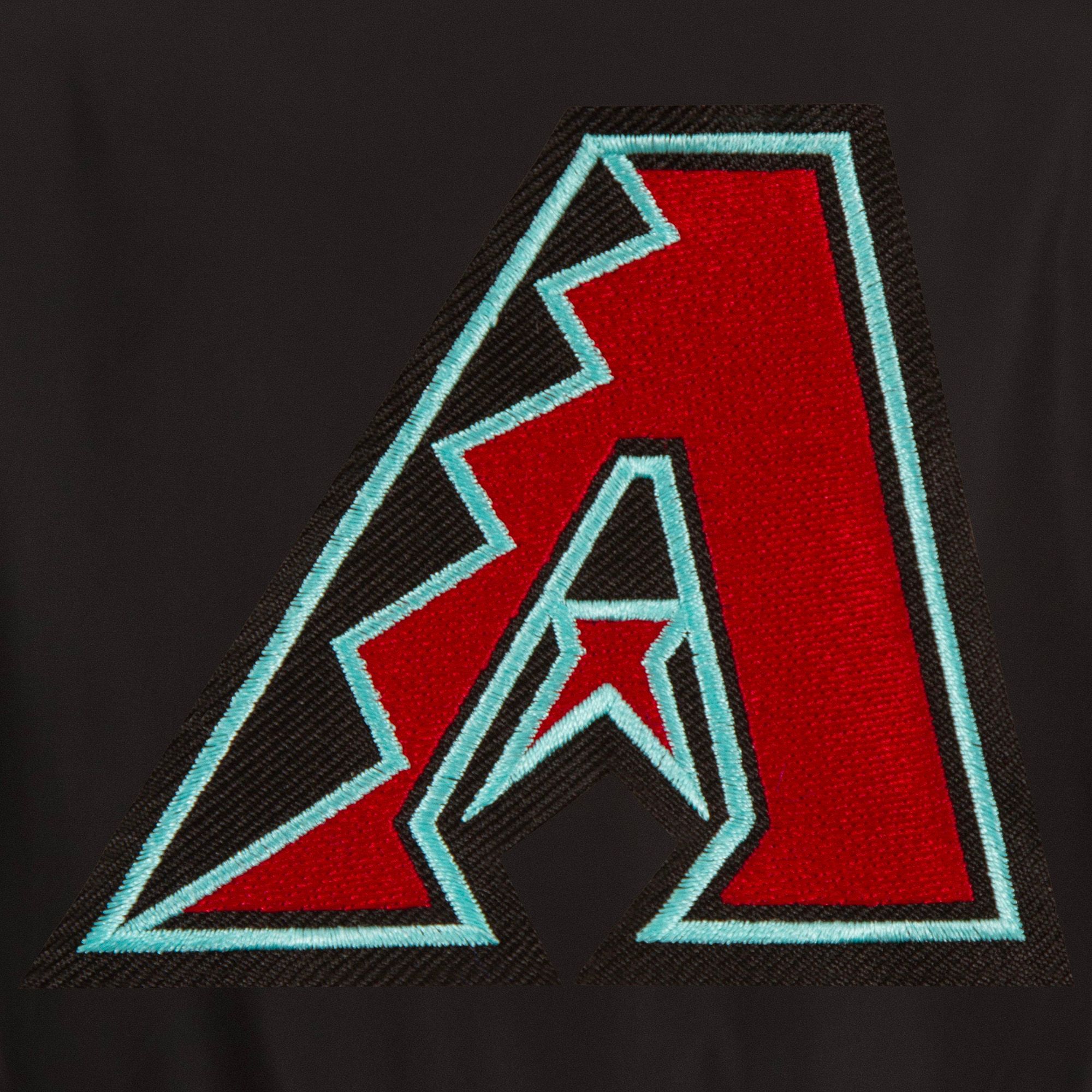 JH Design Men's Arizona Diamondbacks Black Reversible Varsity Jacket product image