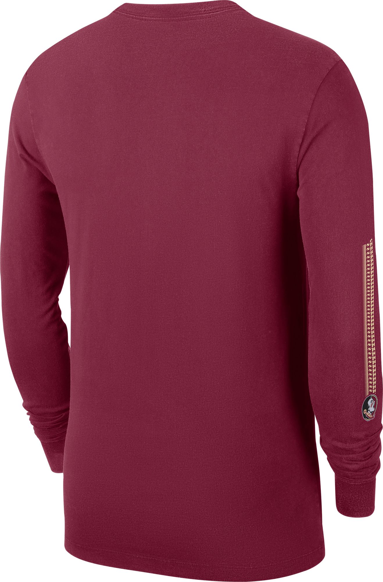 Nike Men's Florida State Seminoles Garnet Football Wordmark Long Sleeve T-Shirt product image