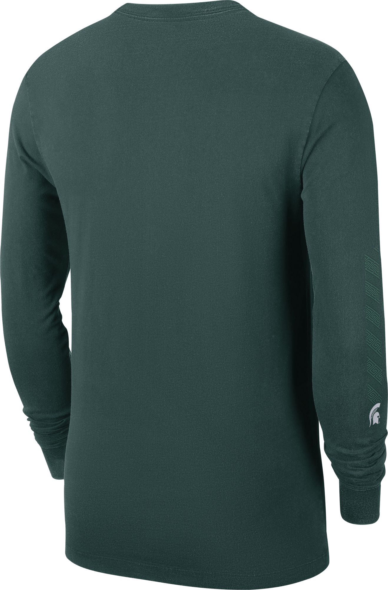 Nike Men's Michigan State Spartans Green Football Wordmark Long Sleeve T-Shirt product image