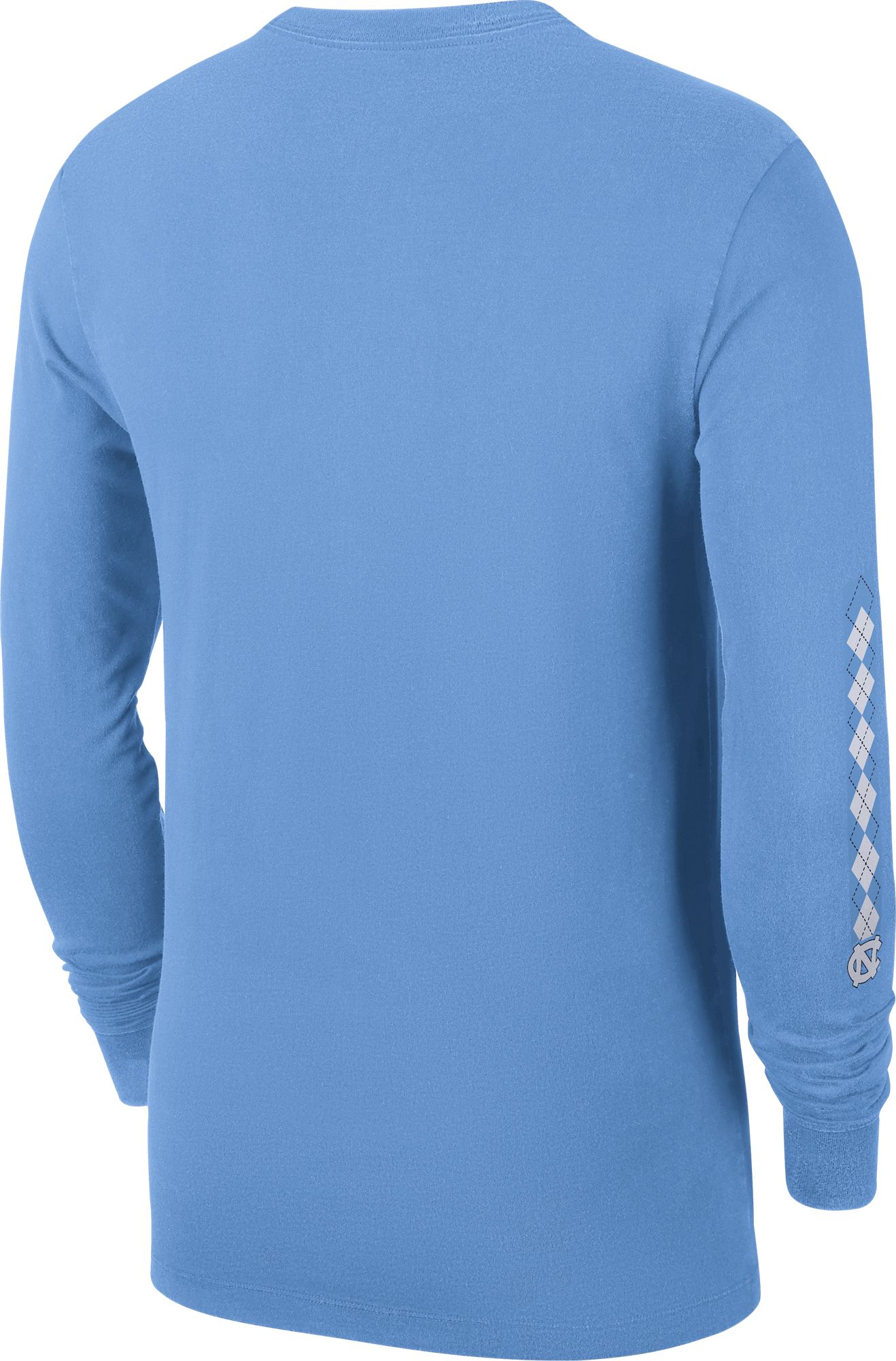 Jordan Men's North Carolina Tar Heels Carolina Blue Football Wordmark Long Sleeve T-Shirt product image