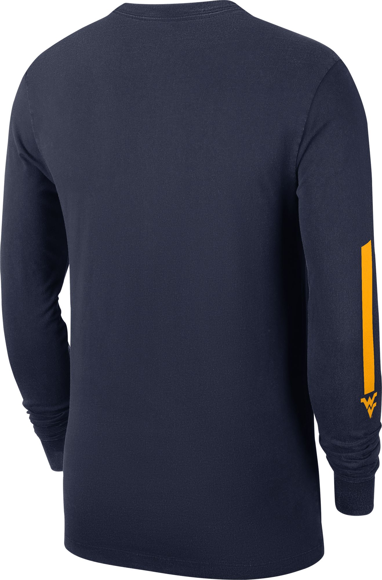 Nike Men's West Virginia Mountaineers Blue Football Wordmark Long Sleeve T-Shirt product image