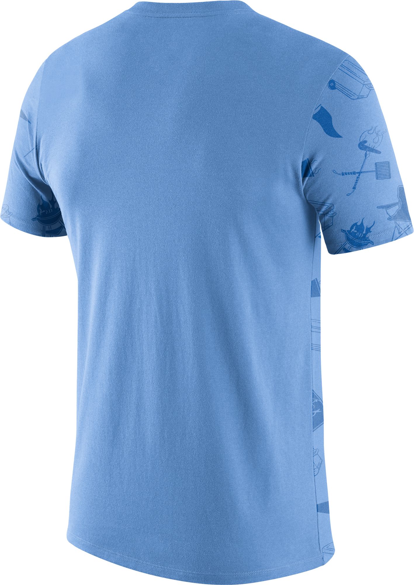 Nike Men's North Carolina Tar Heels Carolina Blue Tailgate Print T-Shirt product image