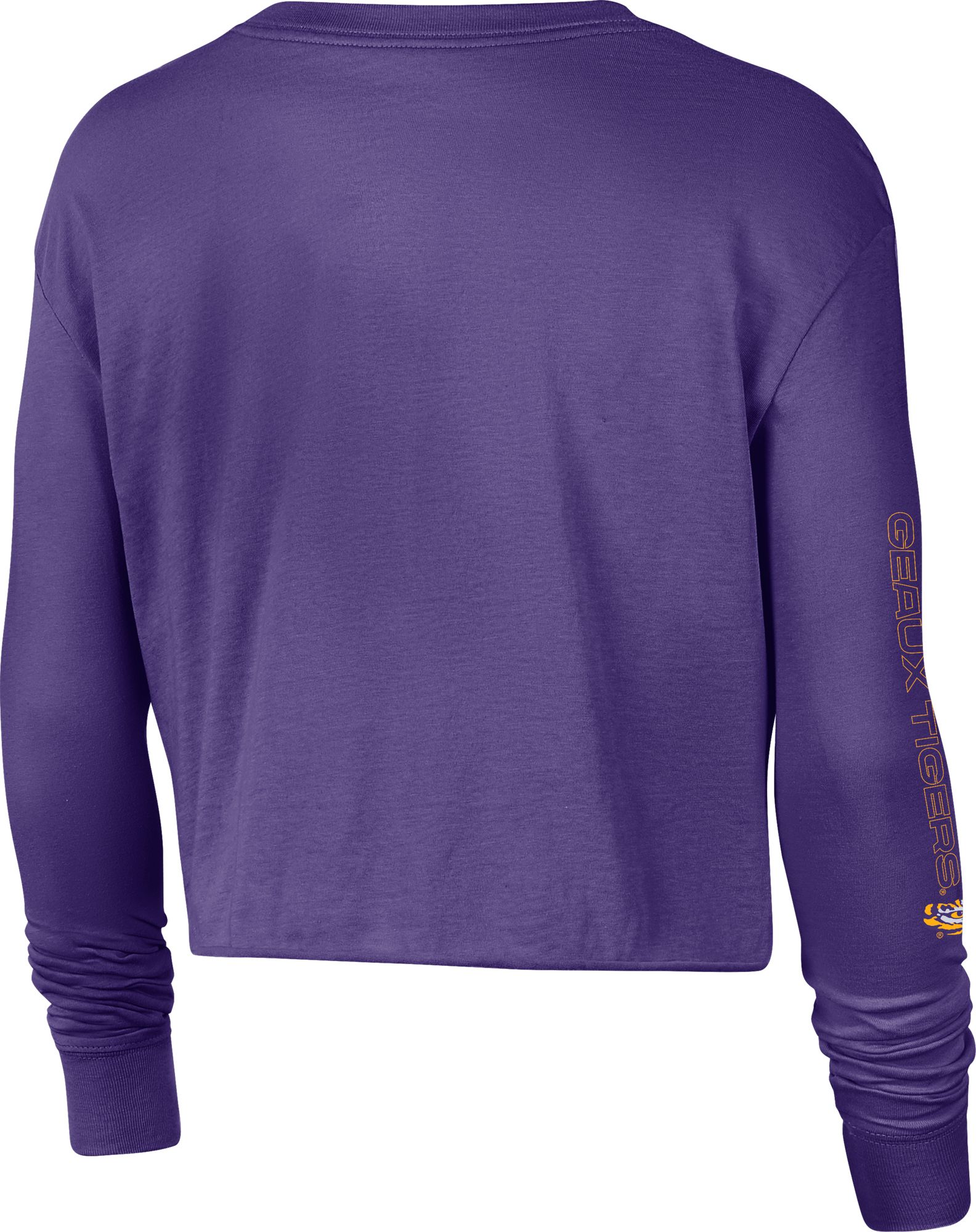 Nike Women's LSU Tigers Purple Long Sleeve Crop Sweatshirt product image