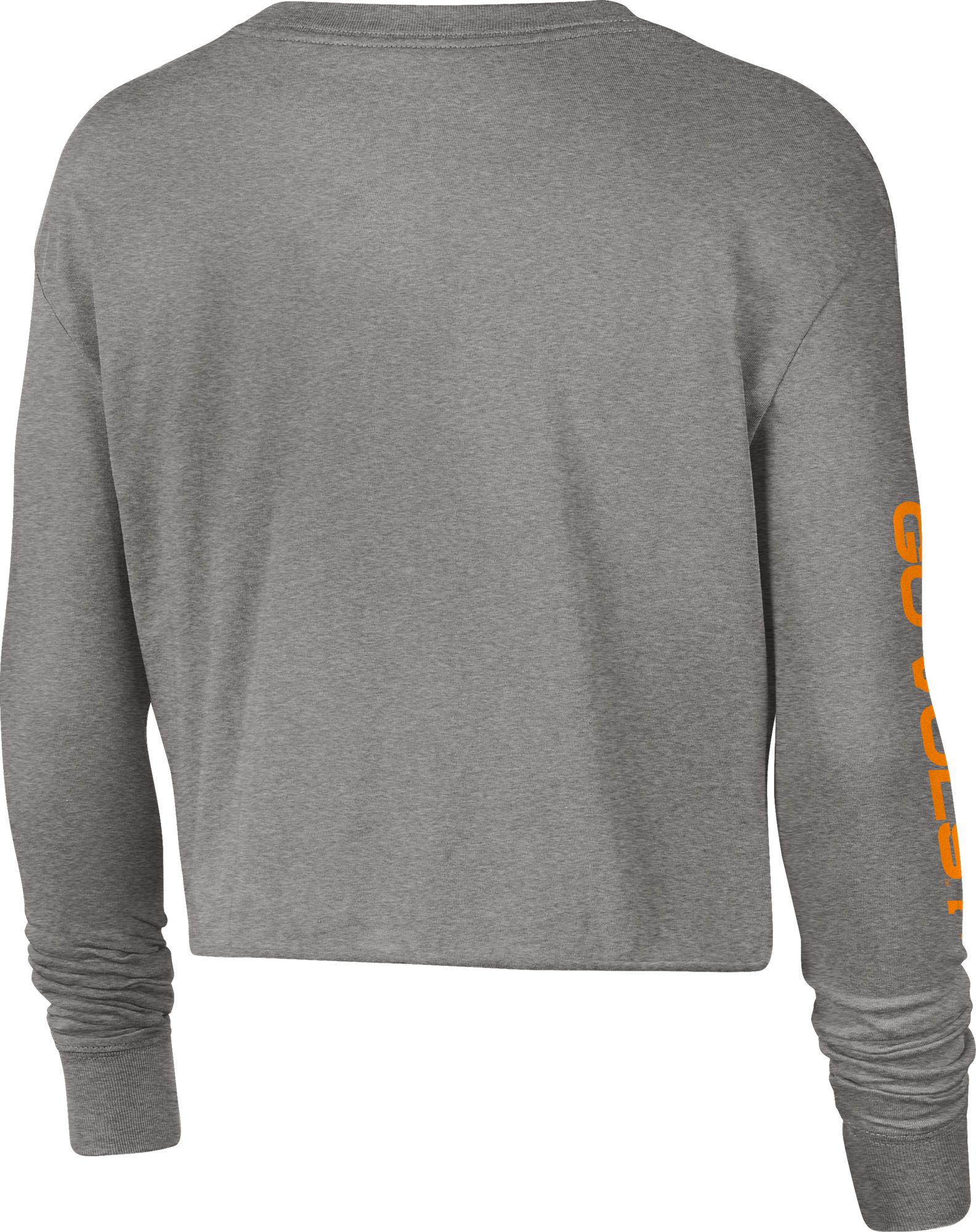 Nike Women's Tennessee Volunteers Grey Long Sleeve Crop Sweatshirt product image