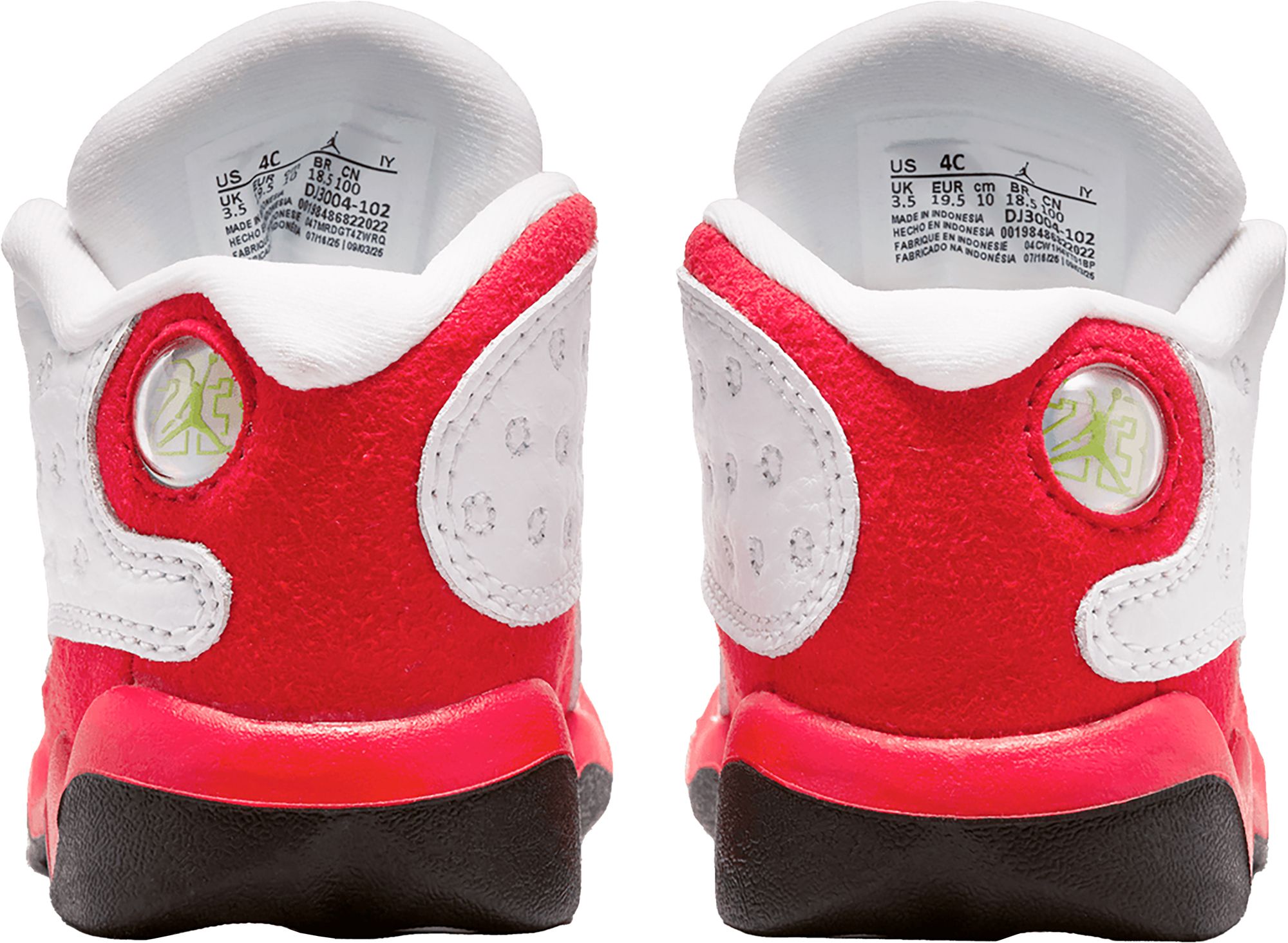 Air Jordan Toddler 13 Retro 'White and University Red' Basketball Shoes product image