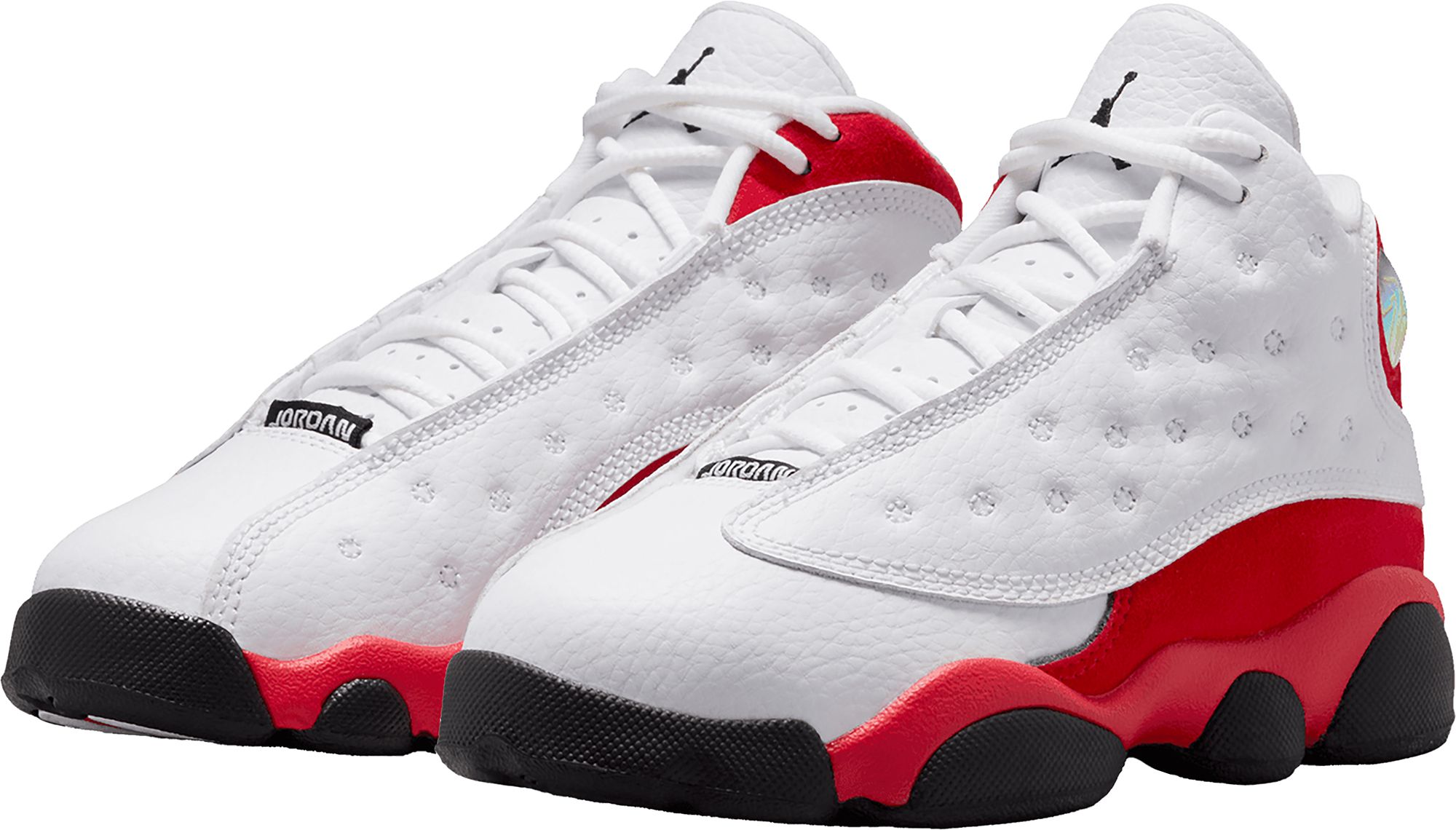 Air Jordan Kids' Preschool 13 Retro 'White and University Red' Basketball Shoes product image