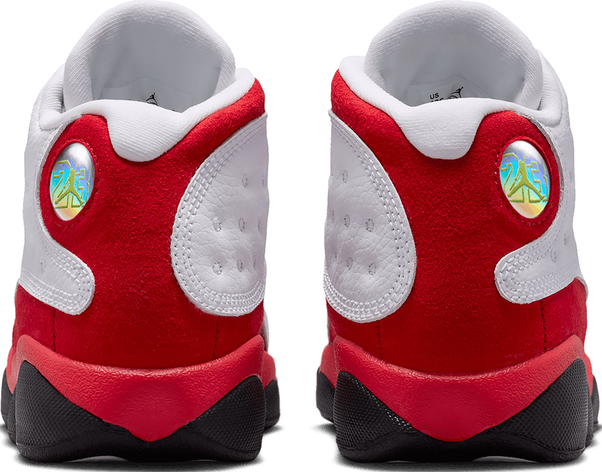 Air Jordan Kids' Preschool 13 Retro 'White and University Red' Basketball Shoes product image
