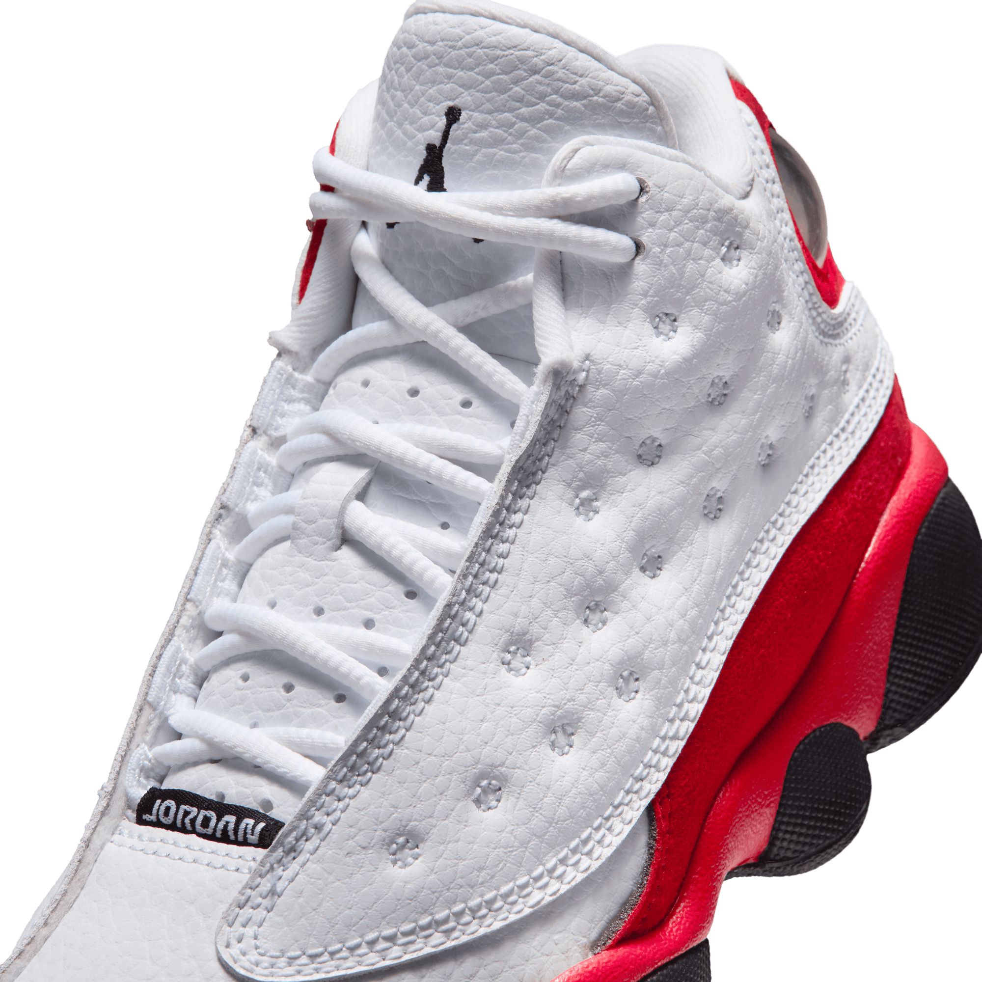 Air Jordan Kids' Preschool 13 Retro 'White and University Red' Basketball Shoes product image