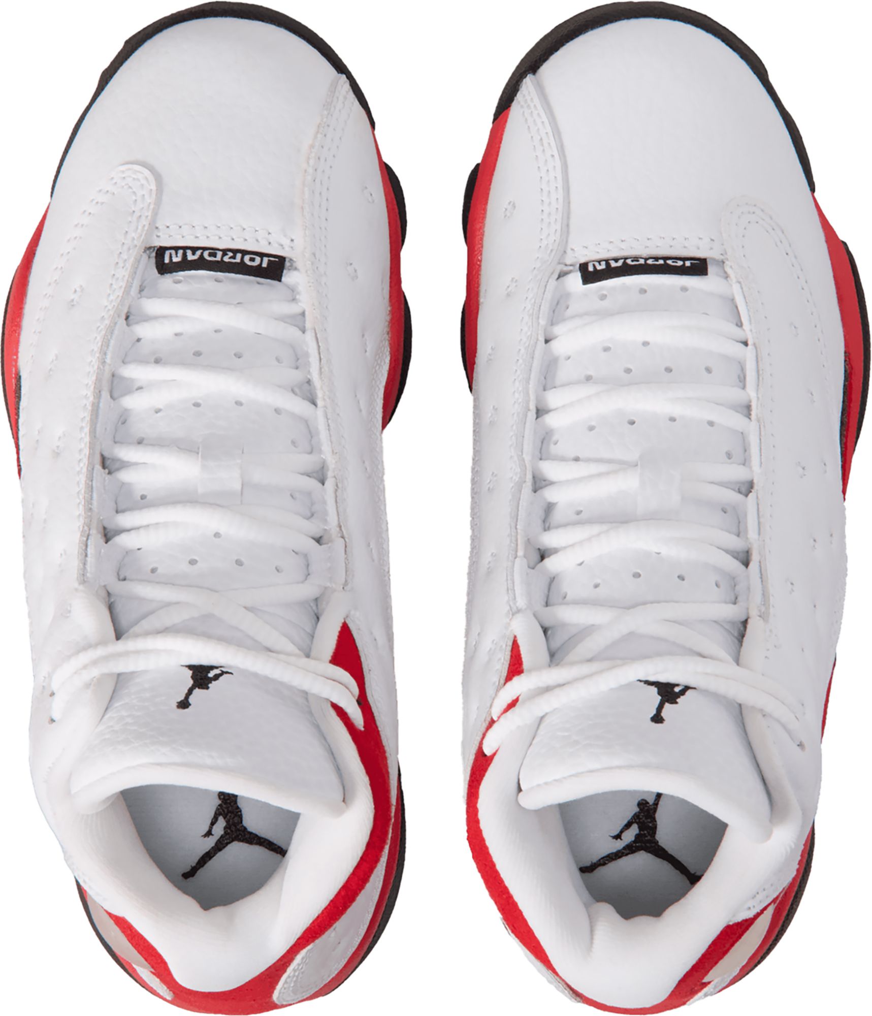 Air Jordan Kids' Preschool 13 Retro 'White and University Red' Basketball Shoes product image