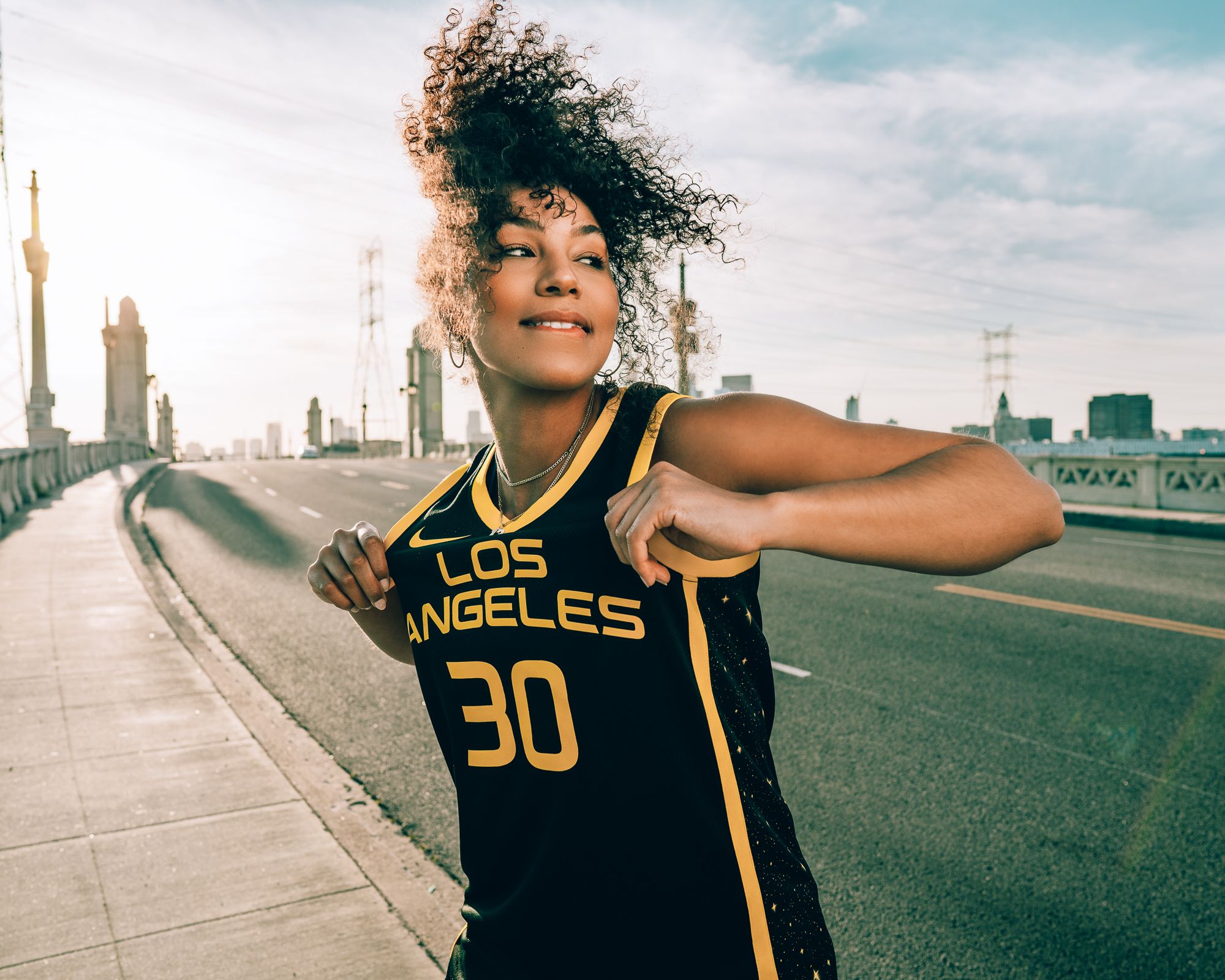 Nike Adult Los Angeles Sparks Nneka Ogwumike Black Victory Rebel Jersey product image