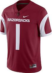 Nike Men's Arkansas Razorbacks #1 Crimson Dri-FIT Game Football Jersey product image