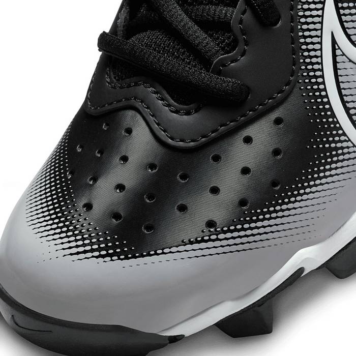 Kids' Nike Alpha Huarache 4 Keystone Molded Baseball Cleats, 3, Black