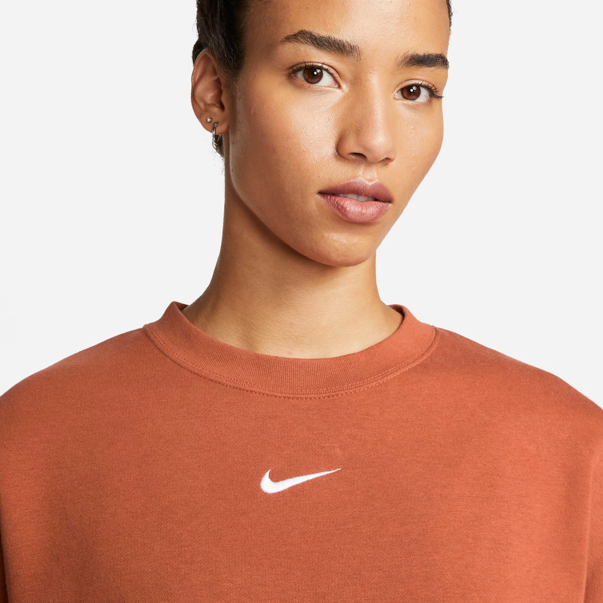 nike women's sportswear essentials oversized fleece crewneck sweatshirt