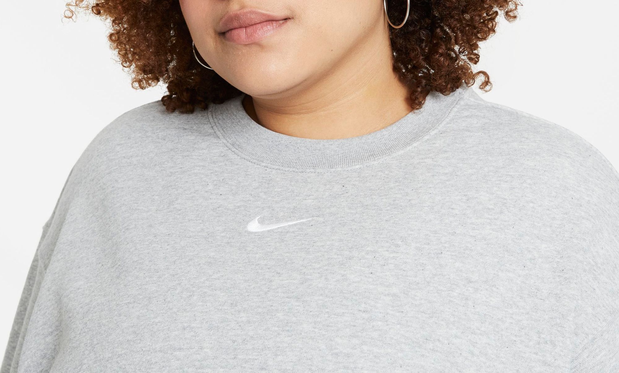 Nike Women's Sportswear Essentials Oversized Fleece Crewneck Sweatshirt product image