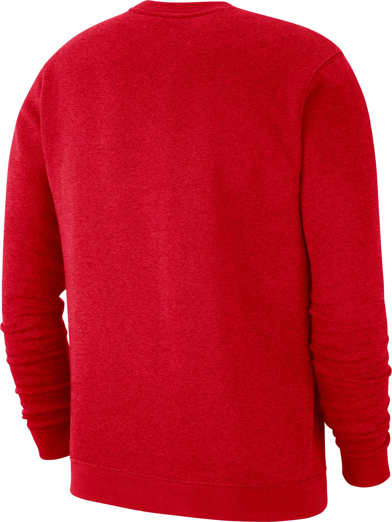 Nike Men's Ohio State Buckeyes Scarlet Vault Logo Club Fleece Crew Neck Sweatshirt product image