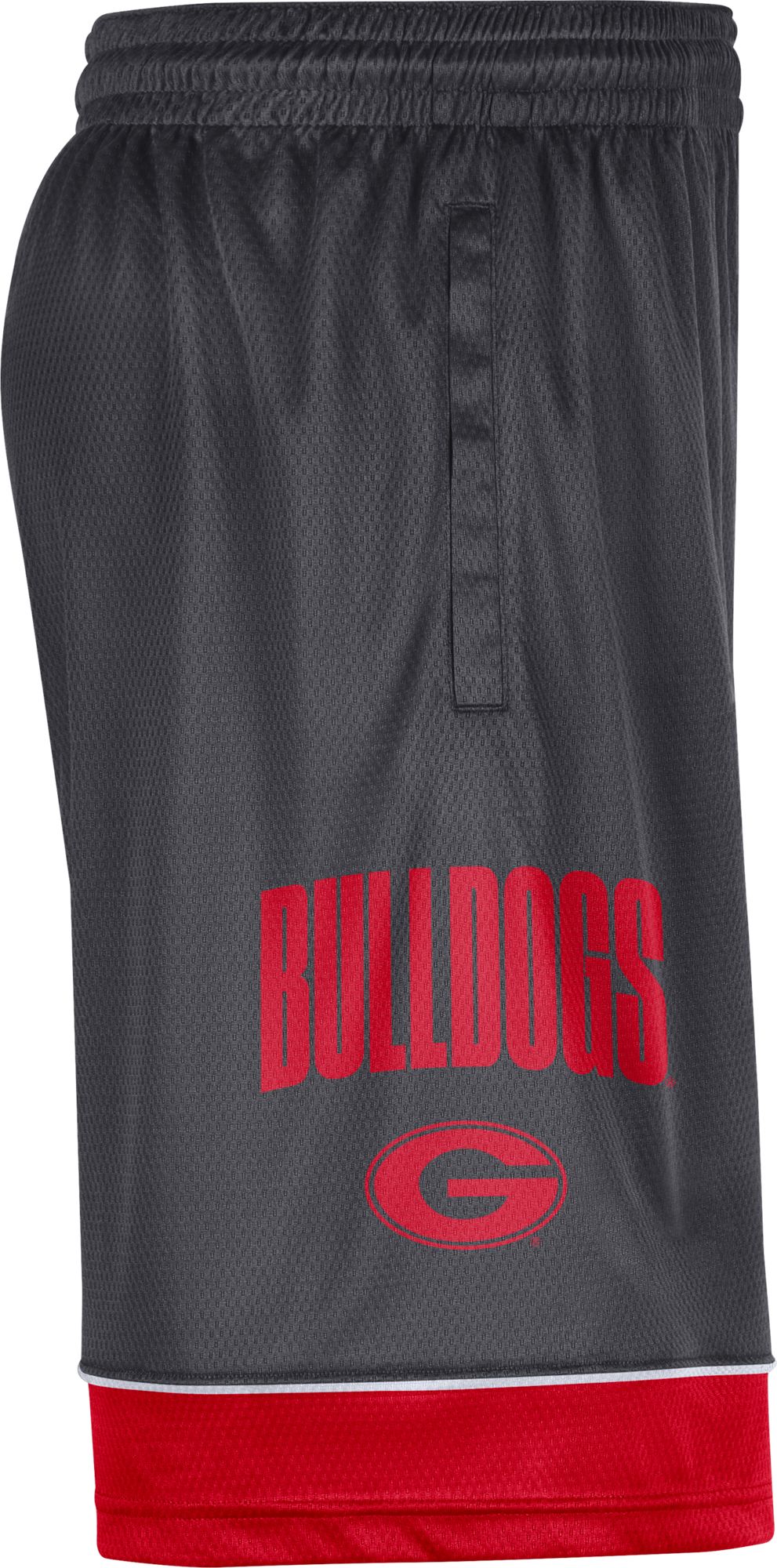Nike Men's Georgia Bulldogs Grey Dri-FIT Fast Break Shorts product image