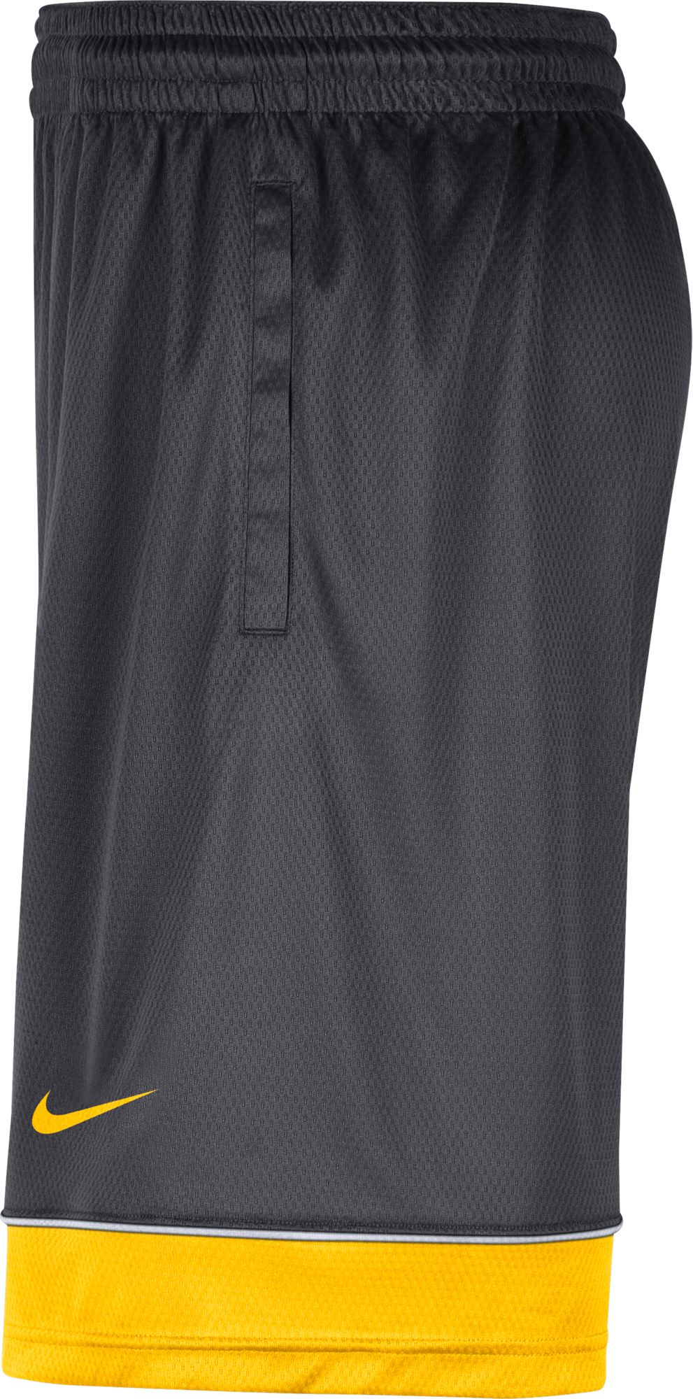 Nike Men's Michigan Wolverines Grey Dri-FIT Fast Break Shorts product image