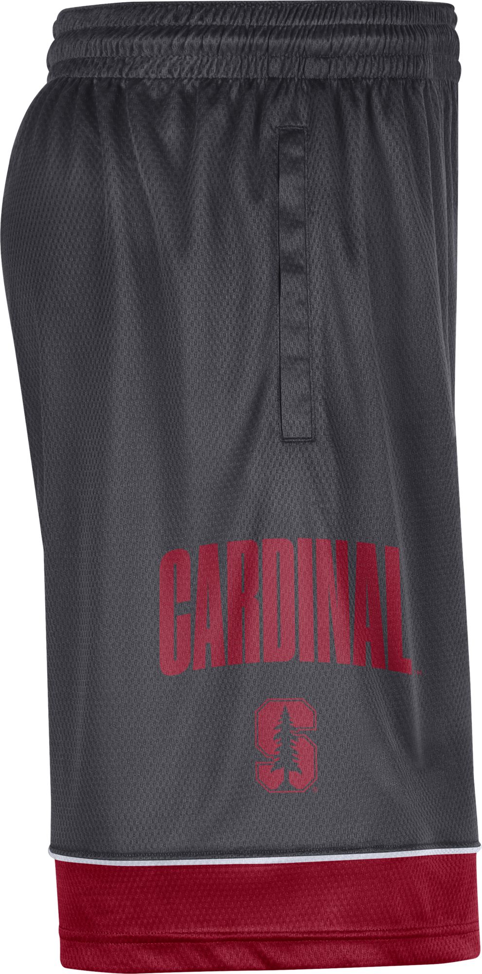 Nike Men's Stanford Cardinal Grey Dri-FIT Fast Break Shorts product image