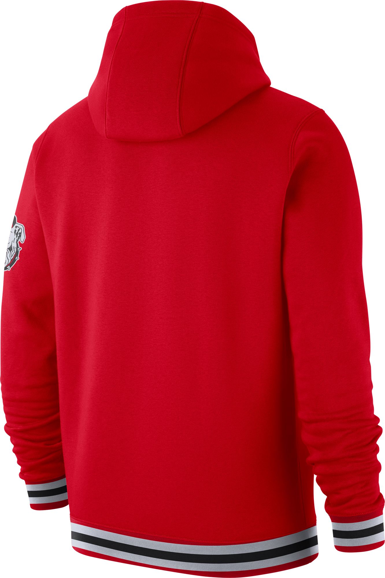 Nike Men's Georgia Bulldogs Red Retro Fleece Pullover Hoodie product image