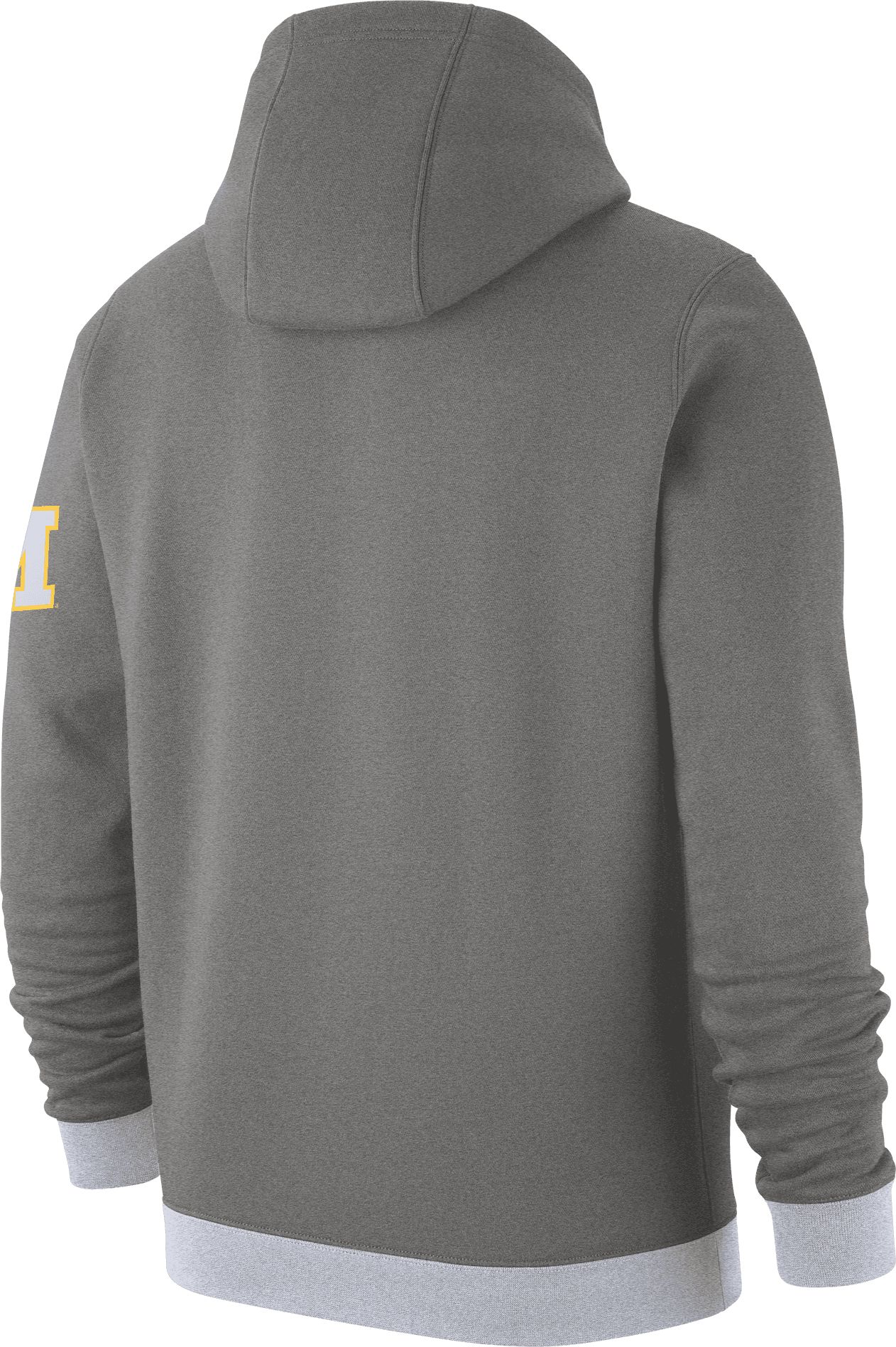 Nike Men's Michigan Wolverines Grey Retro Fleece Pullover Hoodie product image