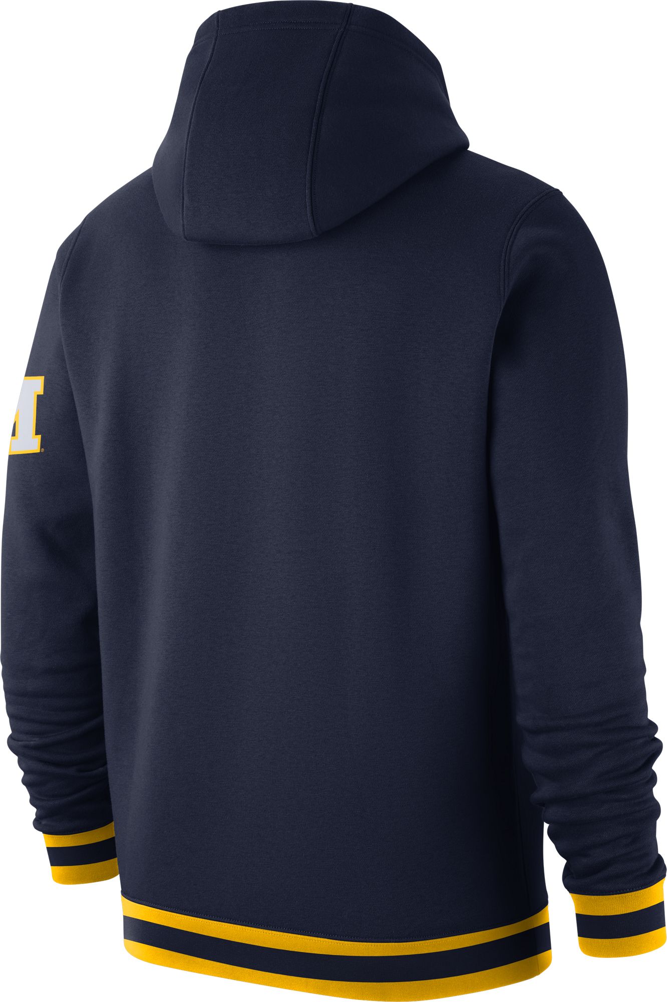 Nike Men's Michigan Wolverines Blue Retro Fleece Pullover Hoodie product image