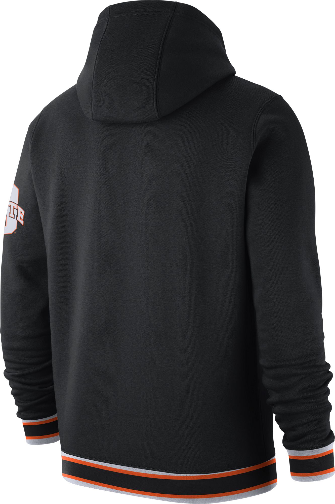 Nike Men's Oklahoma State Cowboys Black Retro Fleece Pullover Hoodie product image