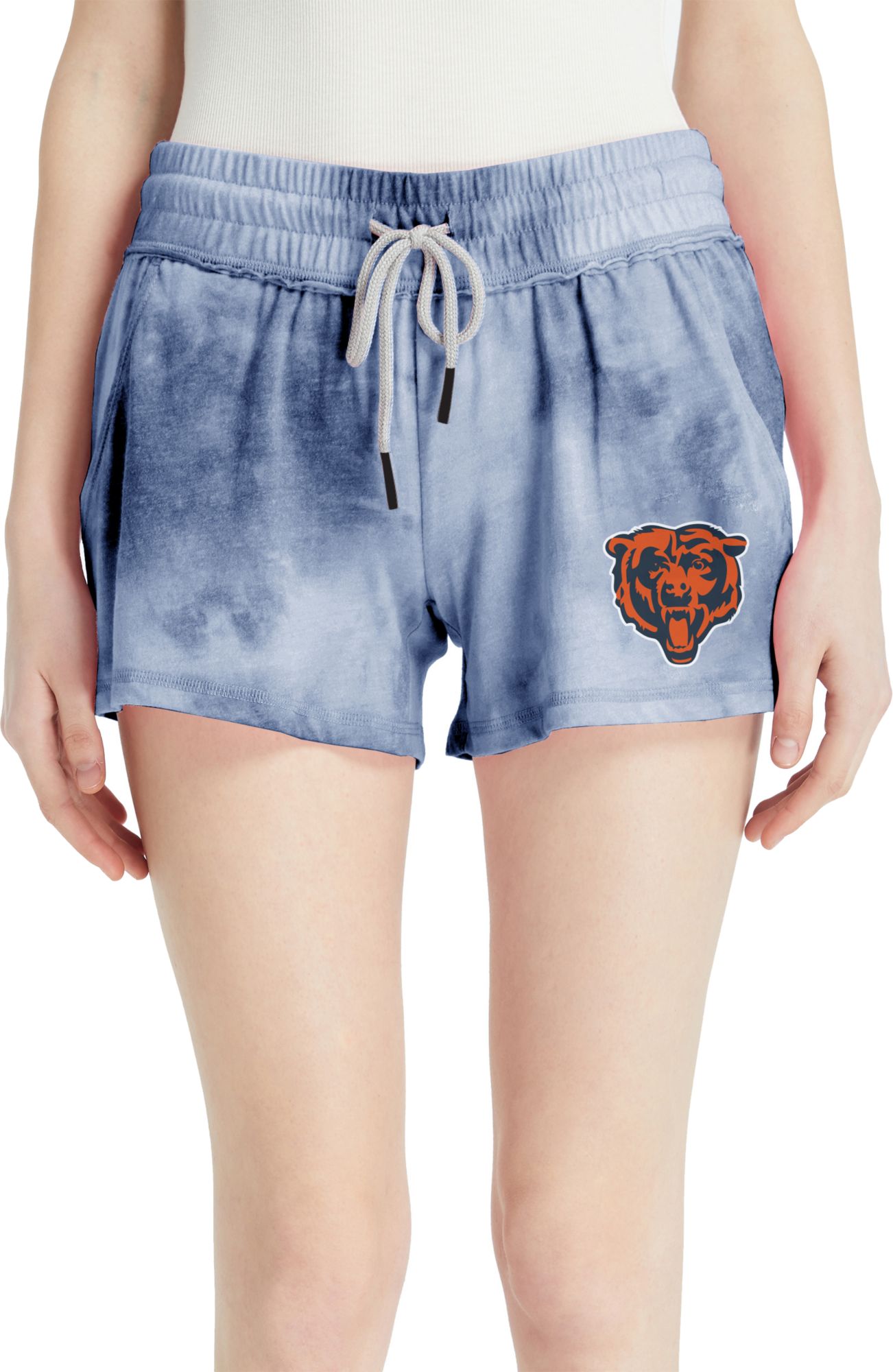 Concepts Sport Women's Chicago Bears Navy Tie Dye Shorts product image
